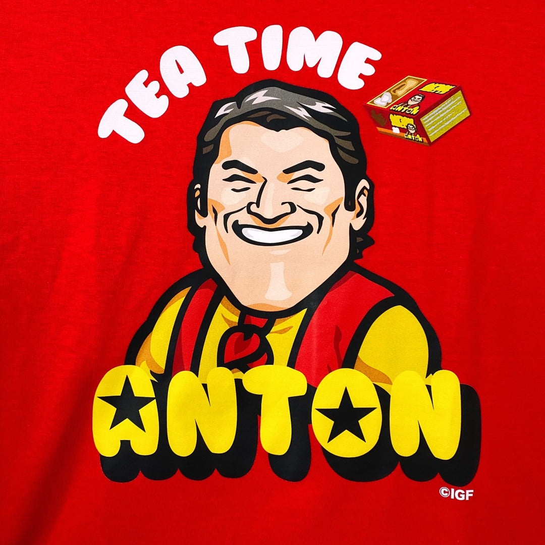 アントニオ猪木 ANTON TEA TIME Tシャツ (闘魂レッド)