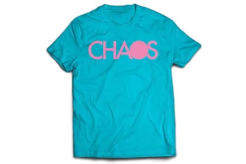 CHAOS Tシャツ (ターコイズブルー)