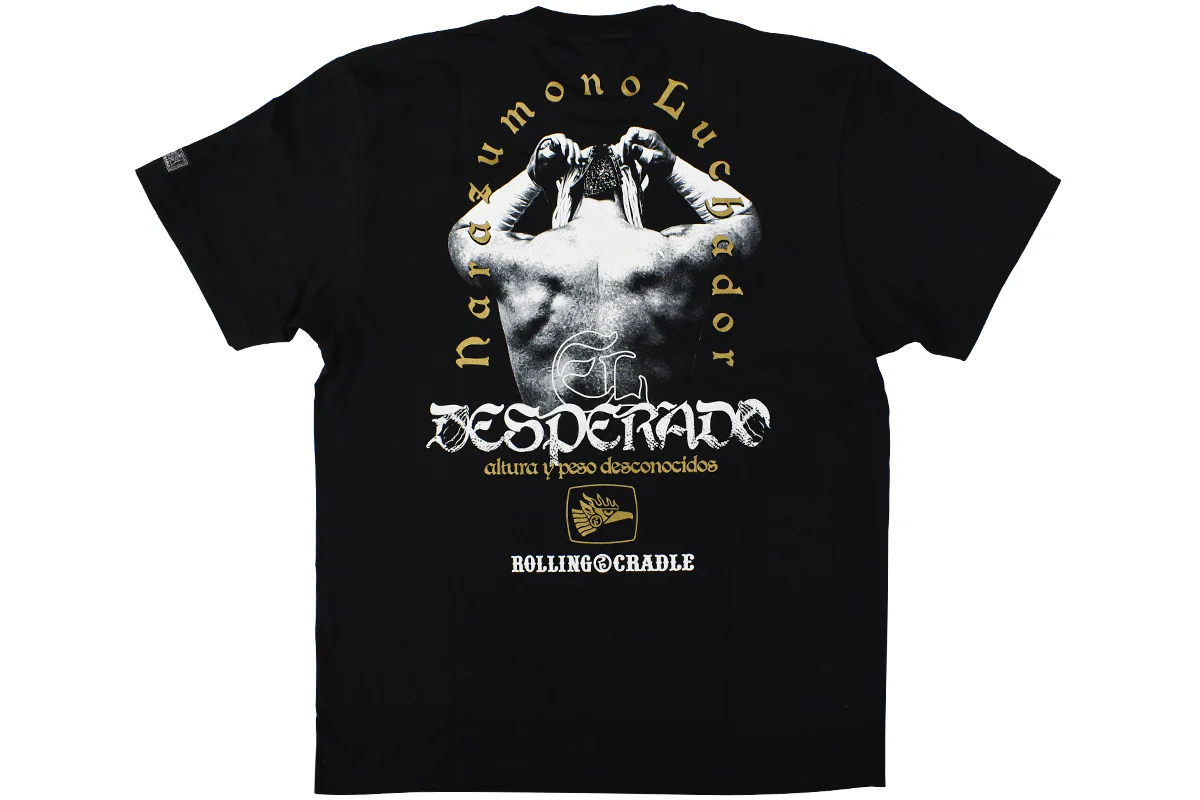 エル・デスペラード×ROLLING CRADLE コラボTシャツ（ブラック×ホワイト）