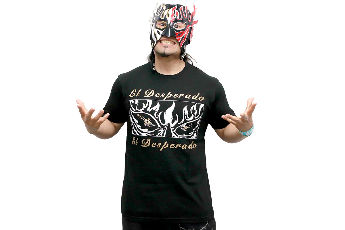 エル・デスペラード × 田中かえ コラボTシャツ(ブラック・2026 エル・デスペラード × 田中かえ コラボTシャツ(ブラック・2026
