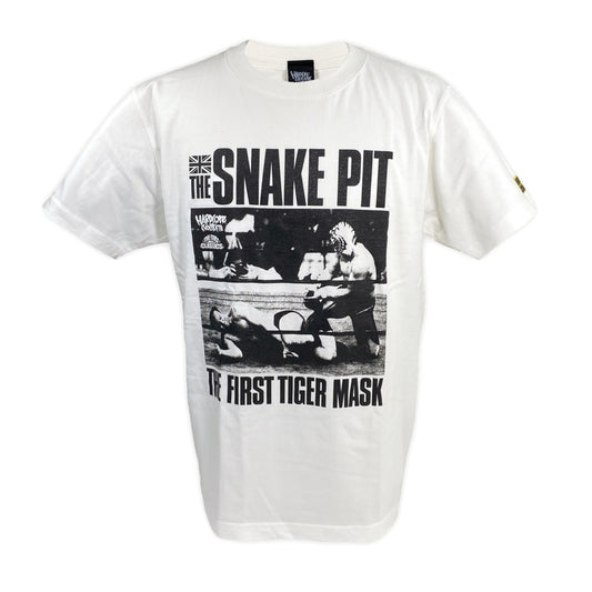 初代タイガーマスク THE SNAKE PIT Tシャツ (ヨーロピアン・バニラホワイト)