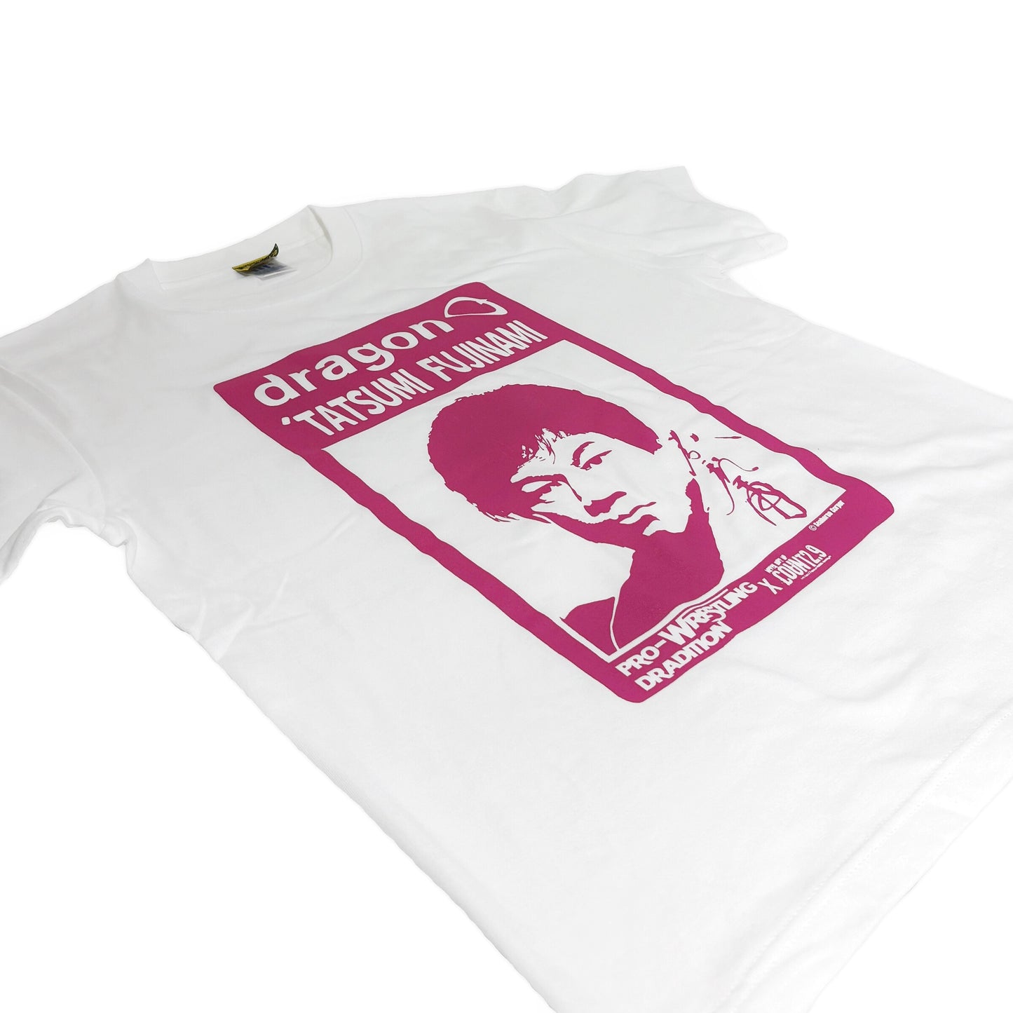 DRAGON 藤波辰爾xCount2.9 コラボ Tシャツ(ホワイト/ピンク)