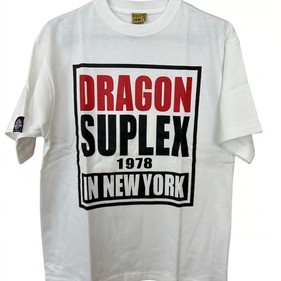 藤波辰爾ｘCount2.9 Dragon Suplex in NY Tシャツ(ホワイト)