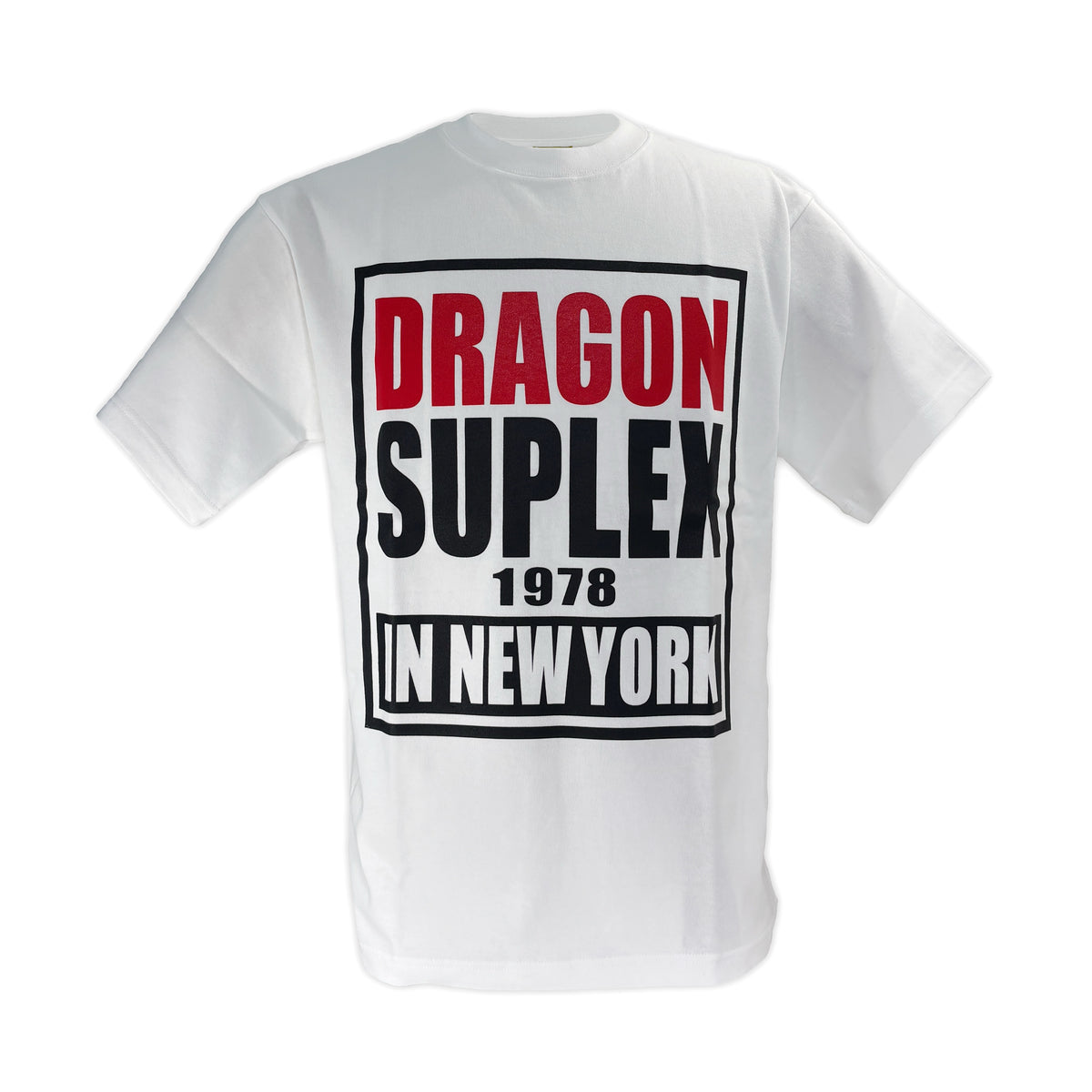 藤波辰爾ｘCount2.9 Dragon Suplex in NY Tシャツ(ホワイト)