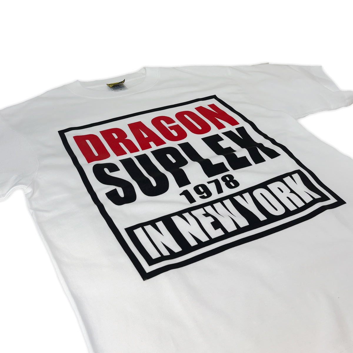 藤波辰爾ｘCount2.9 Dragon Suplex in NY Tシャツ(ホワイト)