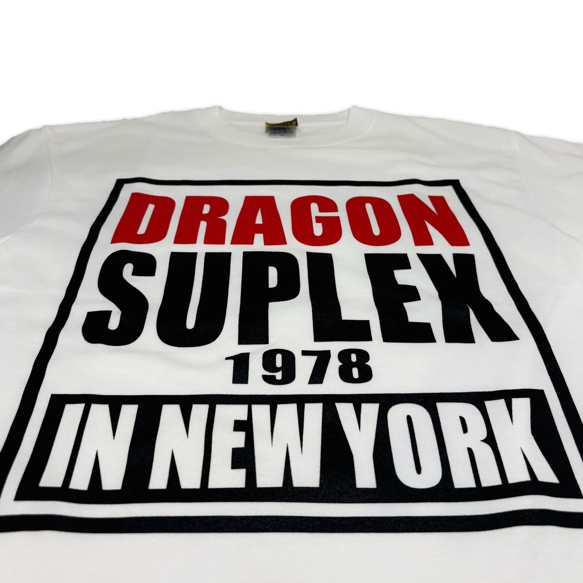 藤波辰爾ｘCount2.9 Dragon Suplex in NY Tシャツ(ホワイト)