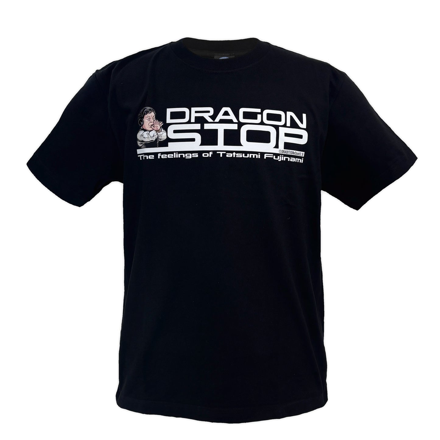 藤波辰爾 Dragon Stop The Feelings of Tatsumi Fujinami Tシャツ(ブラック)