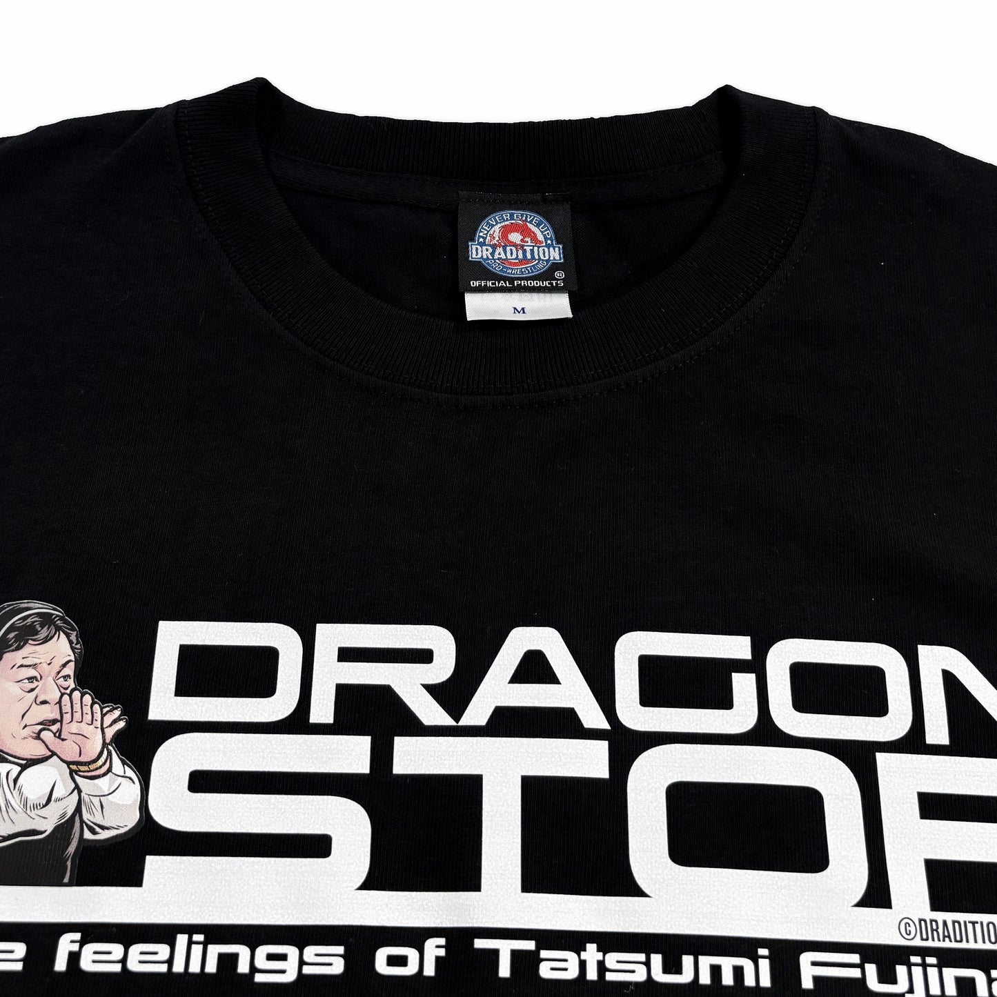 藤波辰爾 Dragon Stop The Feelings of Tatsumi Fujinami Tシャツ(ブラック)