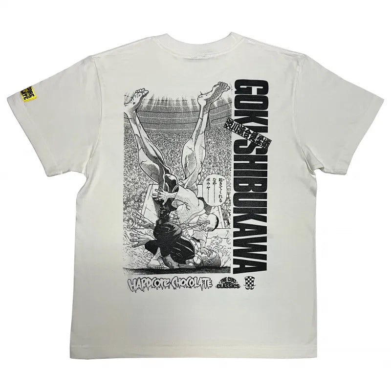 グラップラー刃牙 渋川剛気（合気バニラホワイト）Tシャツ – プロレス