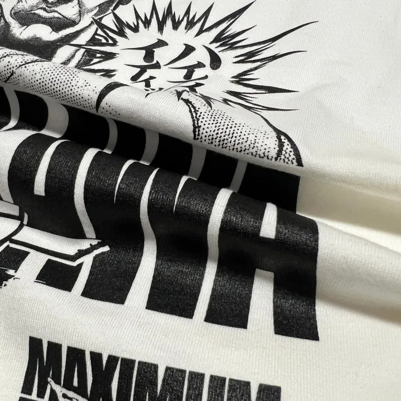 グラップラー刃牙 渋川剛気（合気バニラホワイト）Tシャツ – プロレス