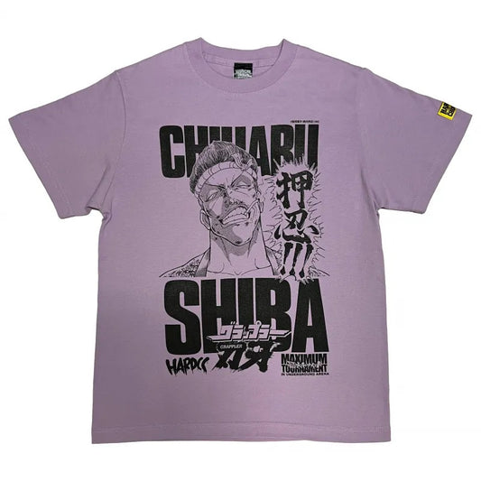 グラップラー刃牙　柴千春（根性ライトパープル）Tシャツ