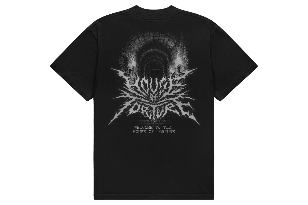 HOUSE OF TORTURE Tシャツ（2025・ブラック×シルバー） – プロレス専門