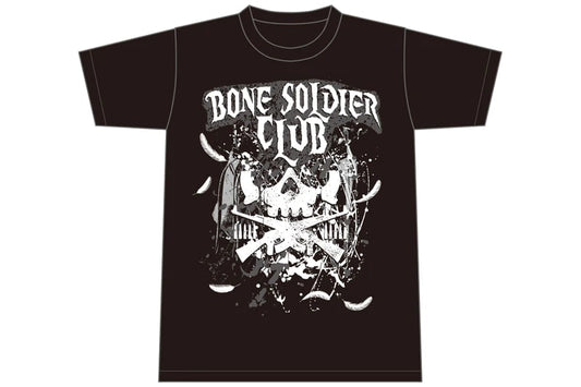 石森太二 BONE SOLDIER CLUB Tシャツ (2022/ブラック×グレー)