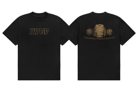 IWGP Tシャツ（ブラック×ゴールド）
