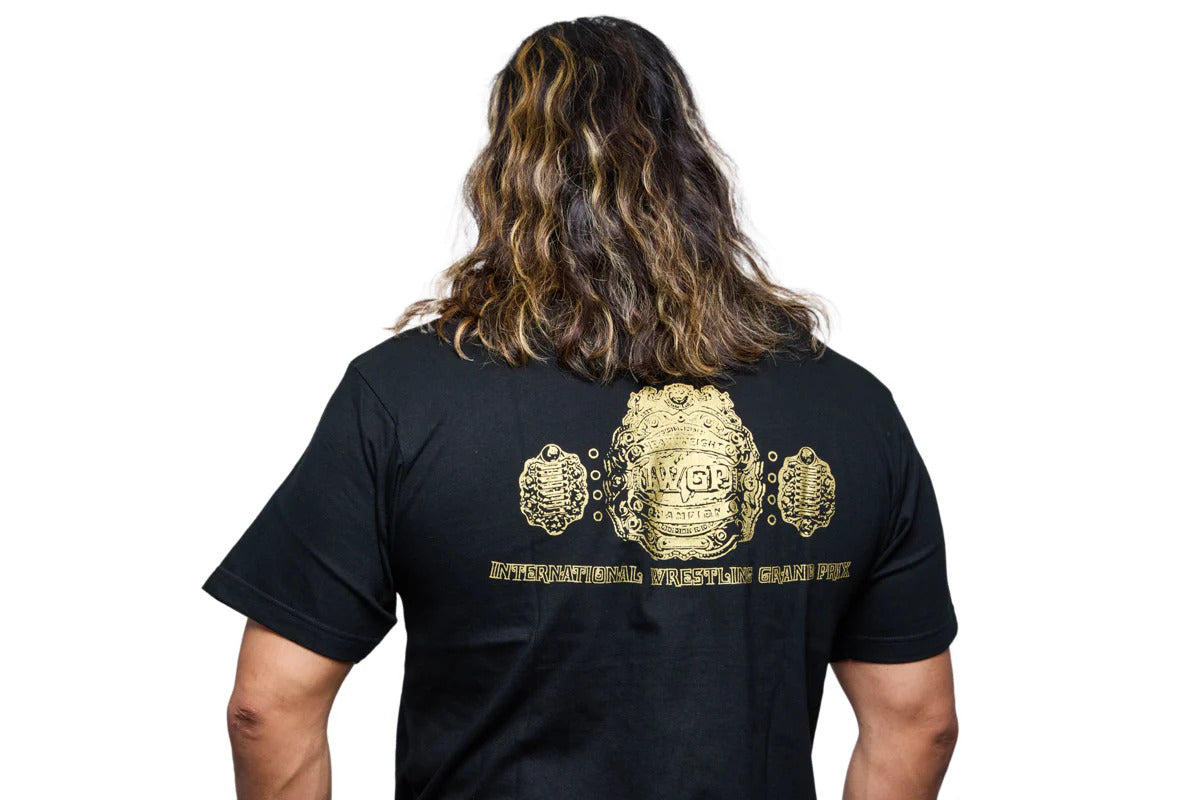 IWGP Tシャツ（ブラック×ゴールド）