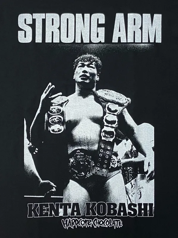 小橋建太 STRONG ARM（鉄人ブラック）Tシャツ