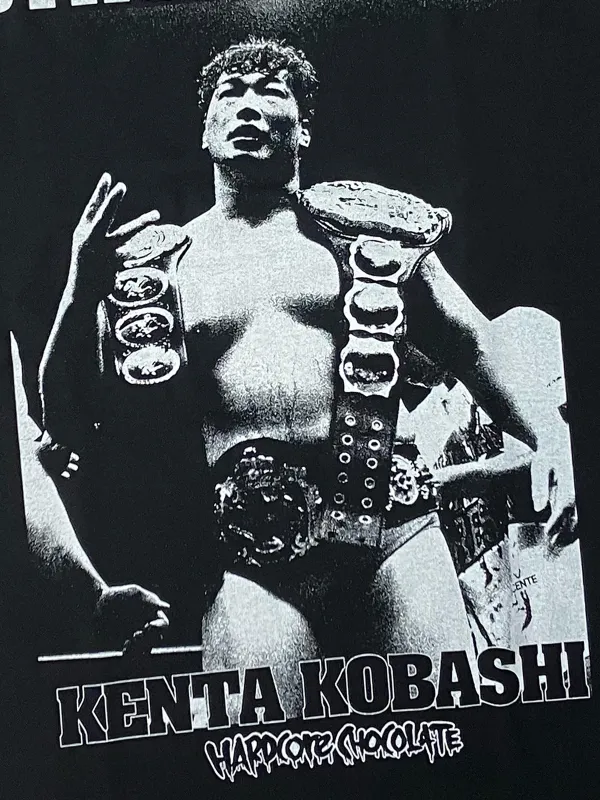 小橋建太 STRONG ARM（鉄人ブラック）Tシャツ