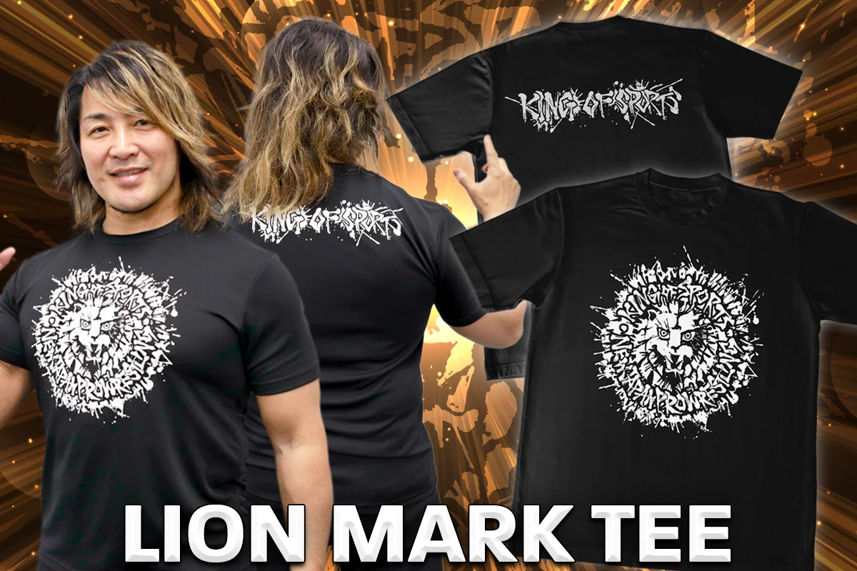ライオンマーク ドライTシャツ（2025・ブラック×ホワイト）