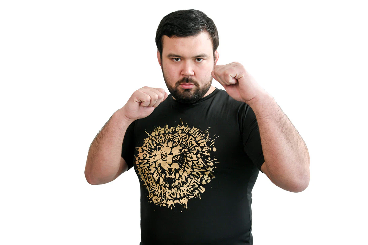 ライオンマーク ドライTシャツ（2026・ブラック×ゴールド）