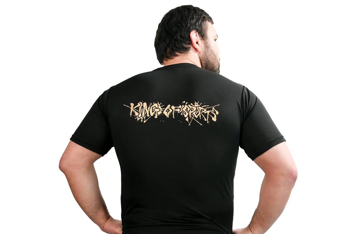ライオンマーク ドライTシャツ（2026・ブラック×ゴールド） – プロレス