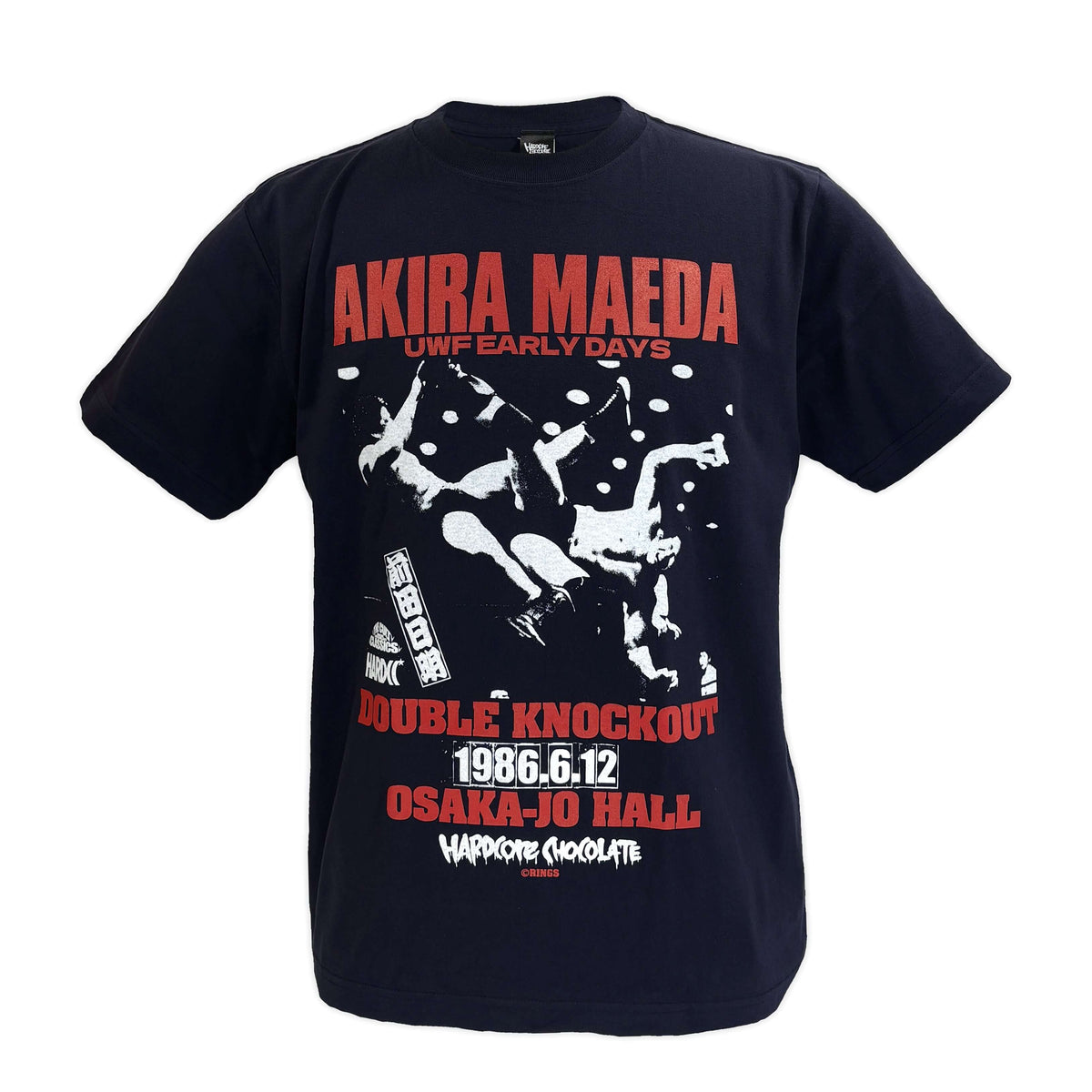大阪城・前田日明 (大車輪ネイビー) Tシャツ – プロレス専門店バック 