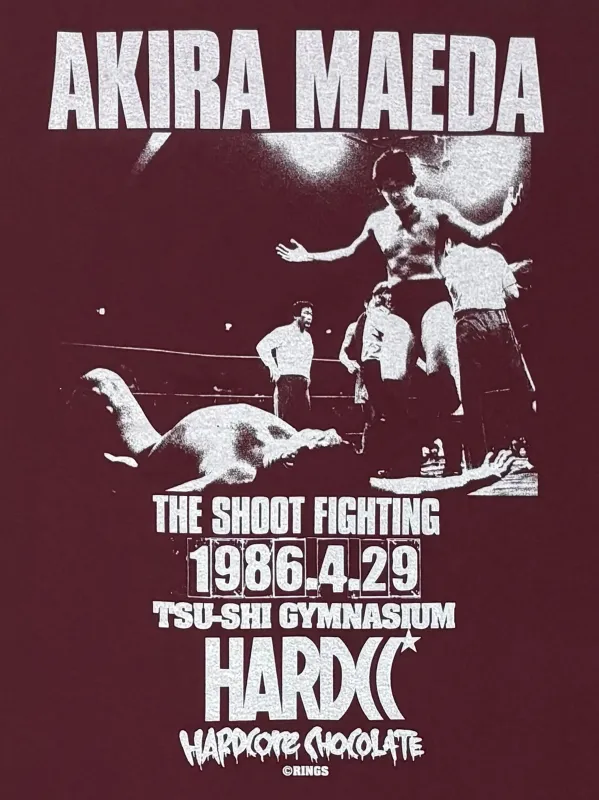 前田日明 シュートファイト（星野さんバーガンディ）　Tシャツ