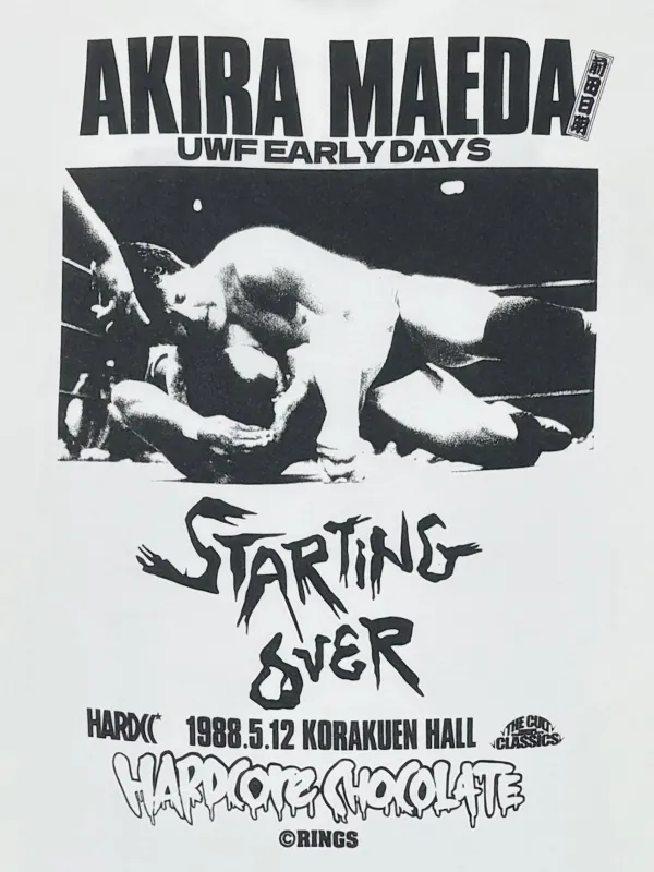 前田日明 スターティングオーバー（聖地ホワイト）　Tシャツ