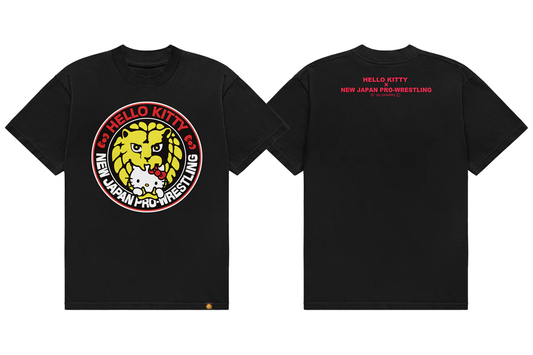 新日本プロレス×ハローキティ コラボTシャツ（HELLO KITTY meets Lion-mark 2026）