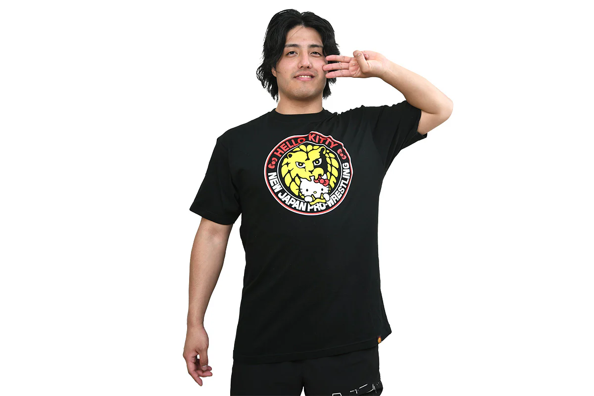 新日本プロレス×ハローキティ コラボTシャツ(HELLO KITTY meets Lion 新日本プロレス×ハローキティ コラボTシャツ(HELLO KITTY meets Lion