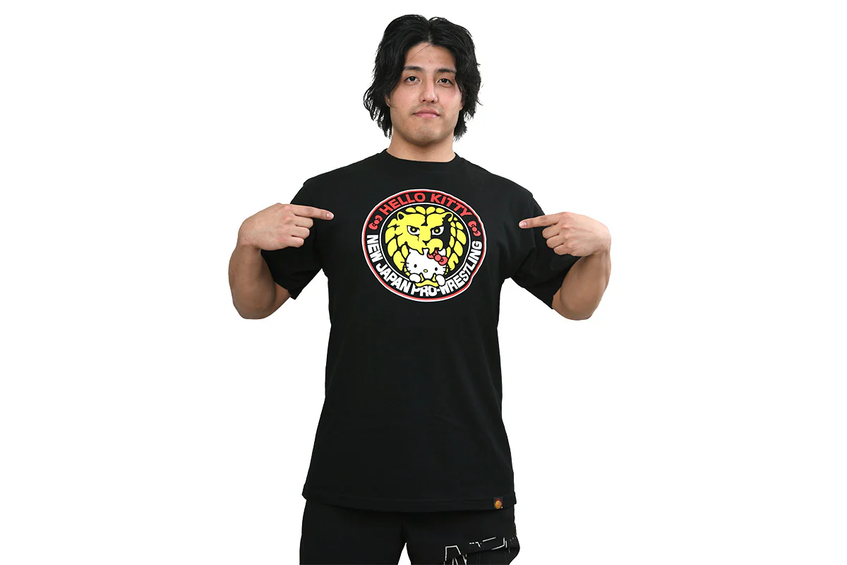 新日本プロレス×ハローキティ コラボTシャツ（HELLO KITTY meets Lion