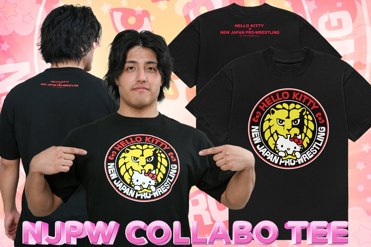 【激レア　和風ウェイトレス】ハローキティ 新日本プロレス×ハローキティ コラボTシャツ（HELLO KITTY meets Lion