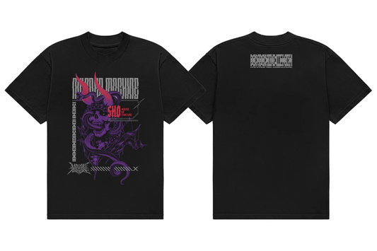SHO「DEVIL HORN SKULL」Tシャツ