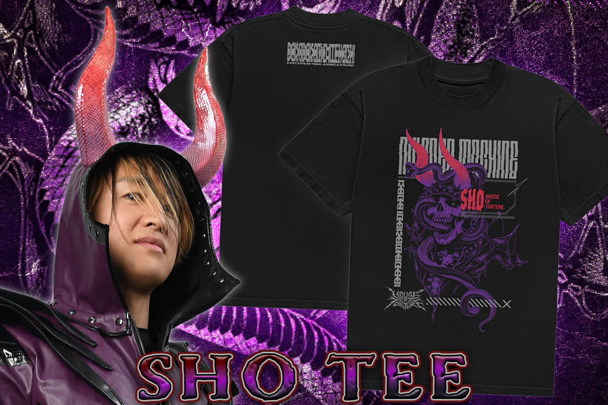 SHO「DEVIL HORN SKULL」Tシャツ – プロレス専門店バックドロップ