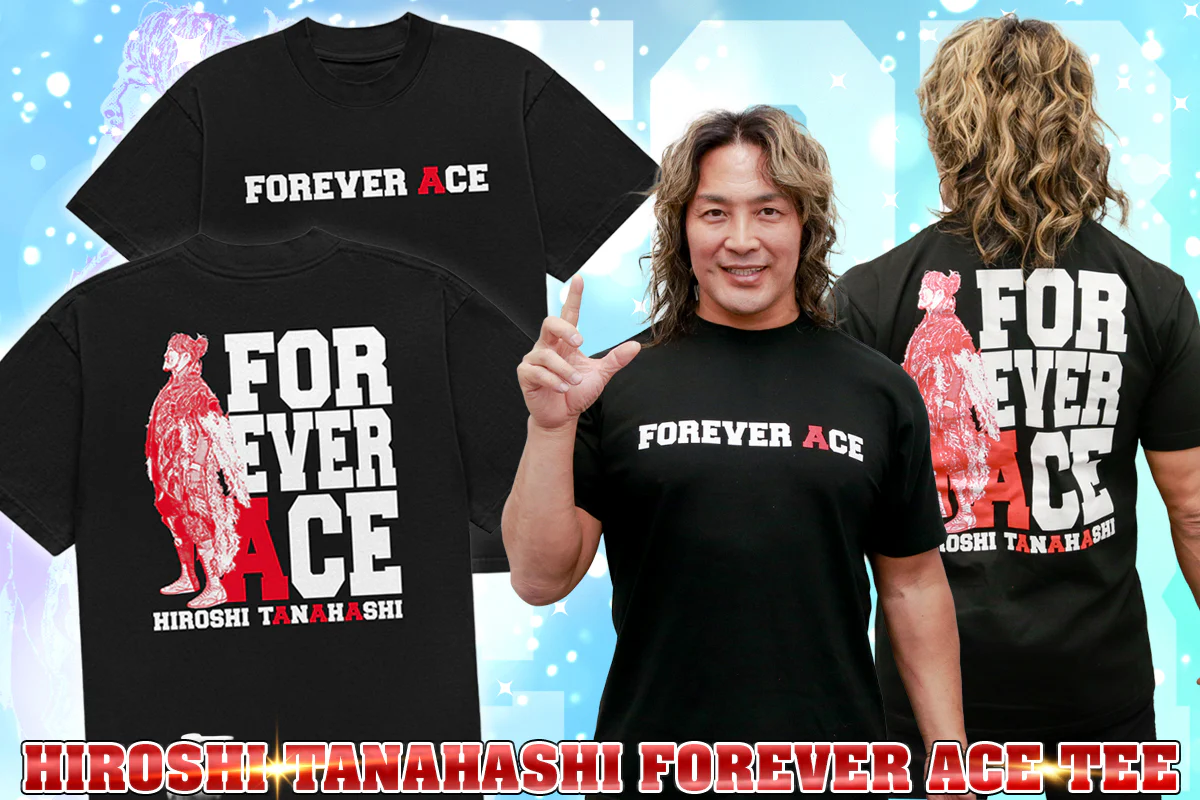 棚橋弘至「FOREVER ACE」Tシャツ（ブラック） – プロレス専門店バック