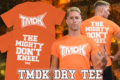 TMDK ドライTシャツ（オレンジ×ホワイト）