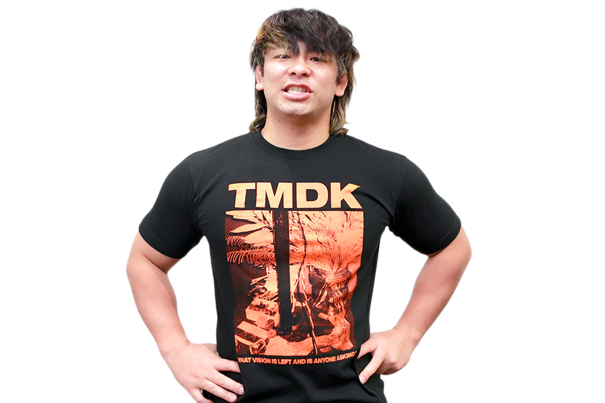 TMDK「VISION」Tシャツ（ブラック×オレンジ）