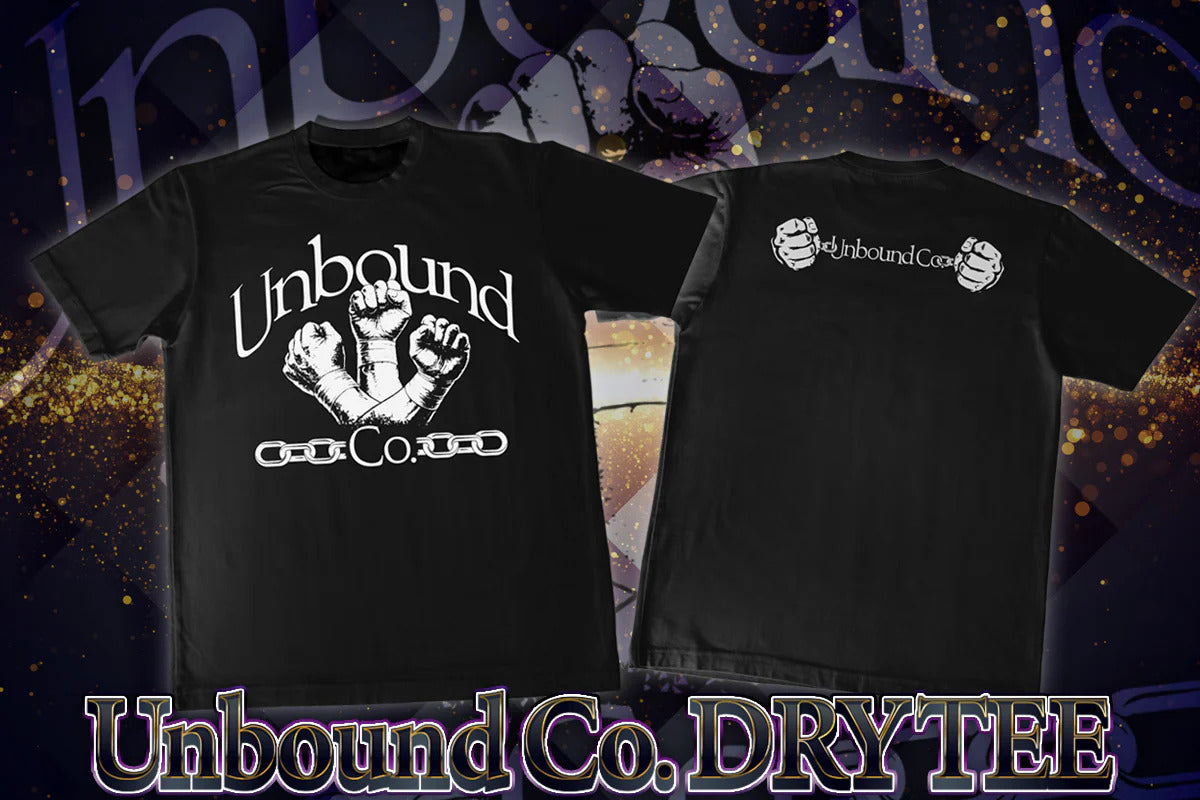 Unbound Co. ドライTシャツ（ブラック×ホワイト）