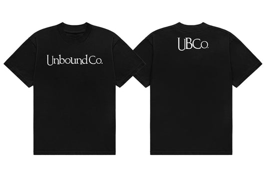 Unbound Co. Tシャツ（Wordlogo・ブラック×ホワイト）