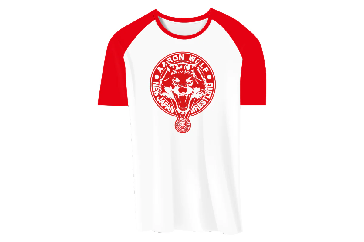 ウルフアロン ラグランTシャツ（レッド）