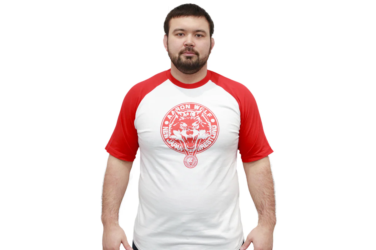 ウルフアロン ラグランTシャツ（レッド）