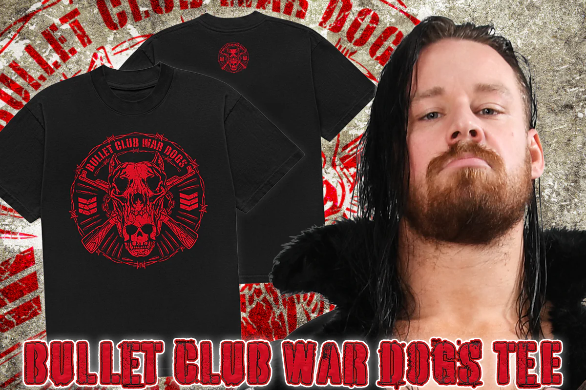 BULLET CLUB WAR DOGS Tシャツ（2025・ブラック×レッド） – プロレス