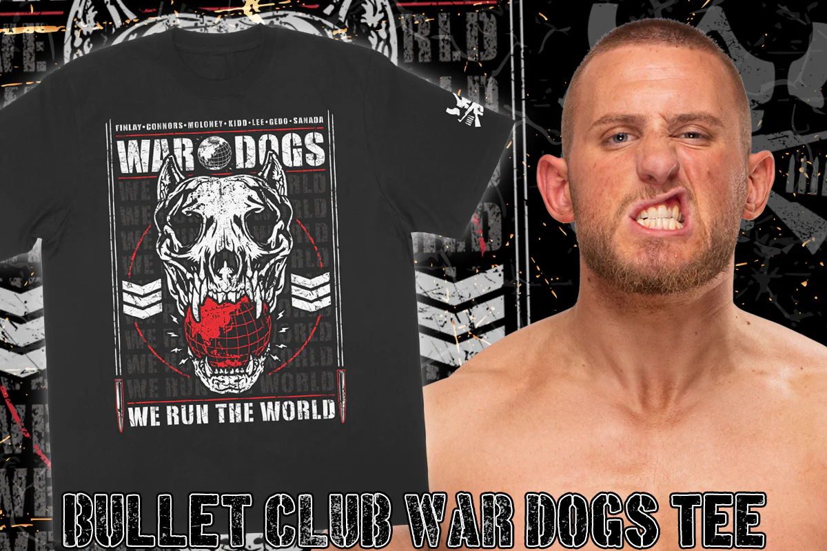 BULLET CLUB WAR DOGS「WE RUN THE WORLD」Tシャツ