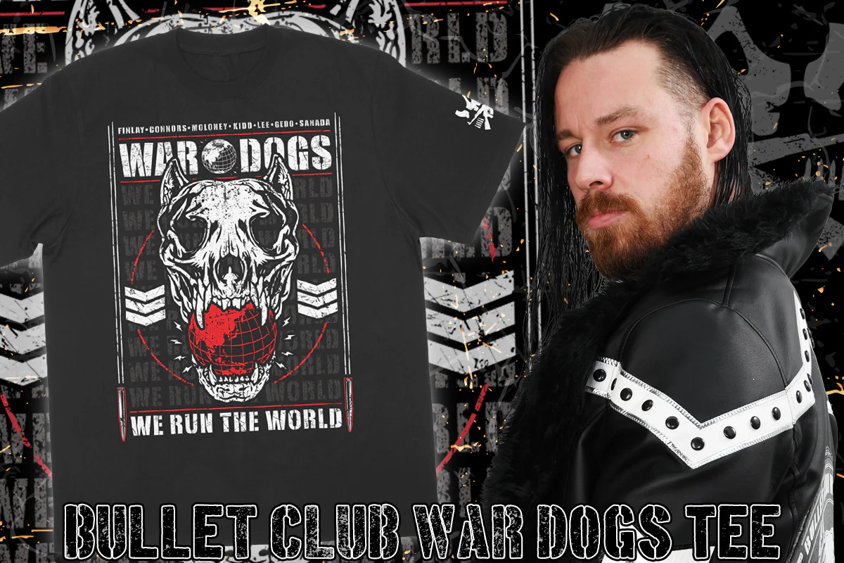 BULLET CLUB WAR DOGS「WE RUN THE WORLD」Tシャツ