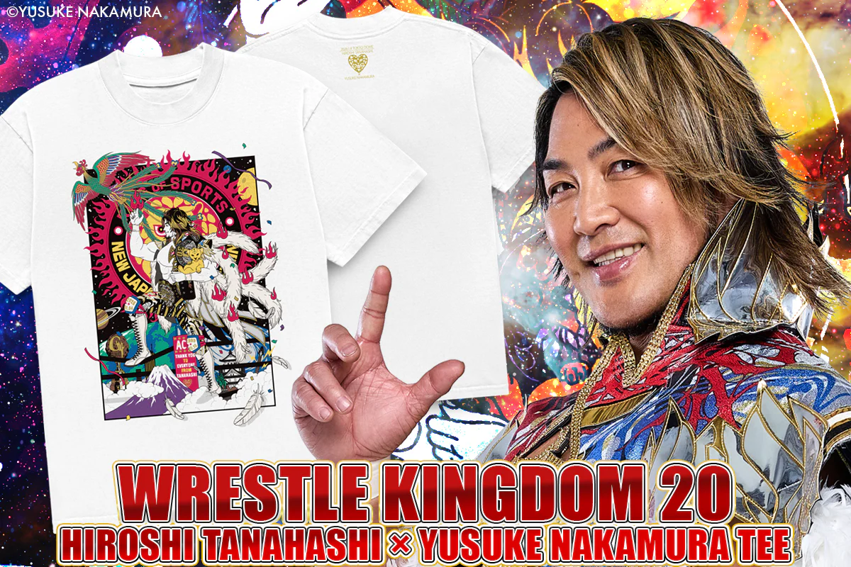 WK20 棚橋弘至×中村佑介 Tシャツ（ホワイト）