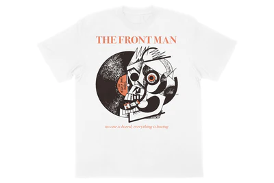 ザック・セイバー Jr.「THE FRONT MAN」Tシャツ（ホワイト）