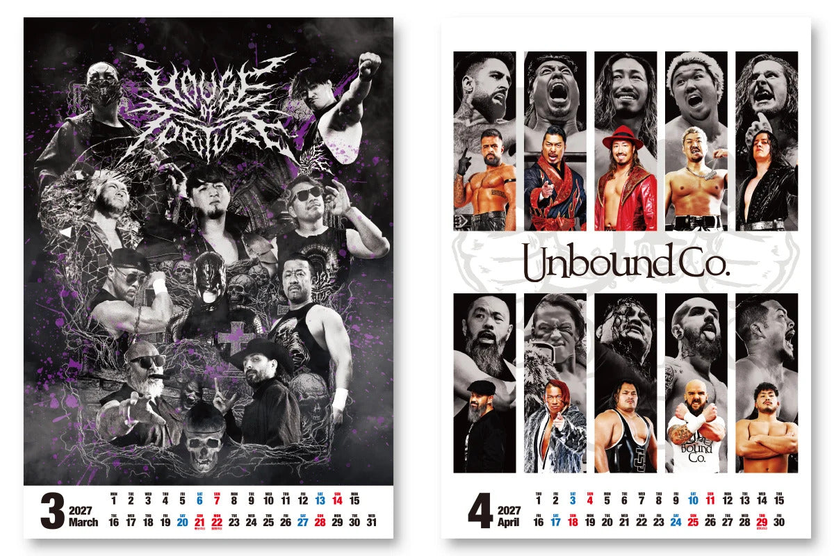2027年 新日本プロレス カレンダー（壁掛けタイプ B3サイズ）