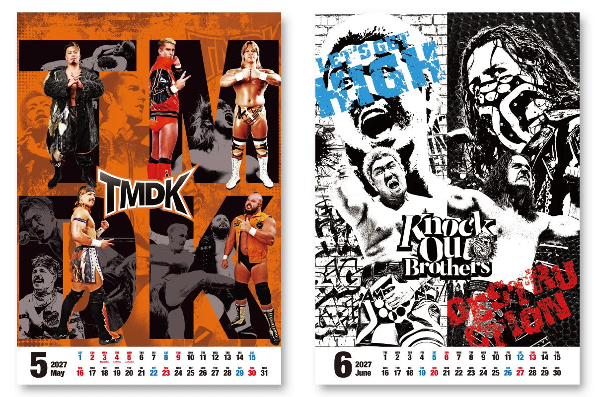 2027年 新日本プロレス カレンダー（壁掛けタイプ B3サイズ