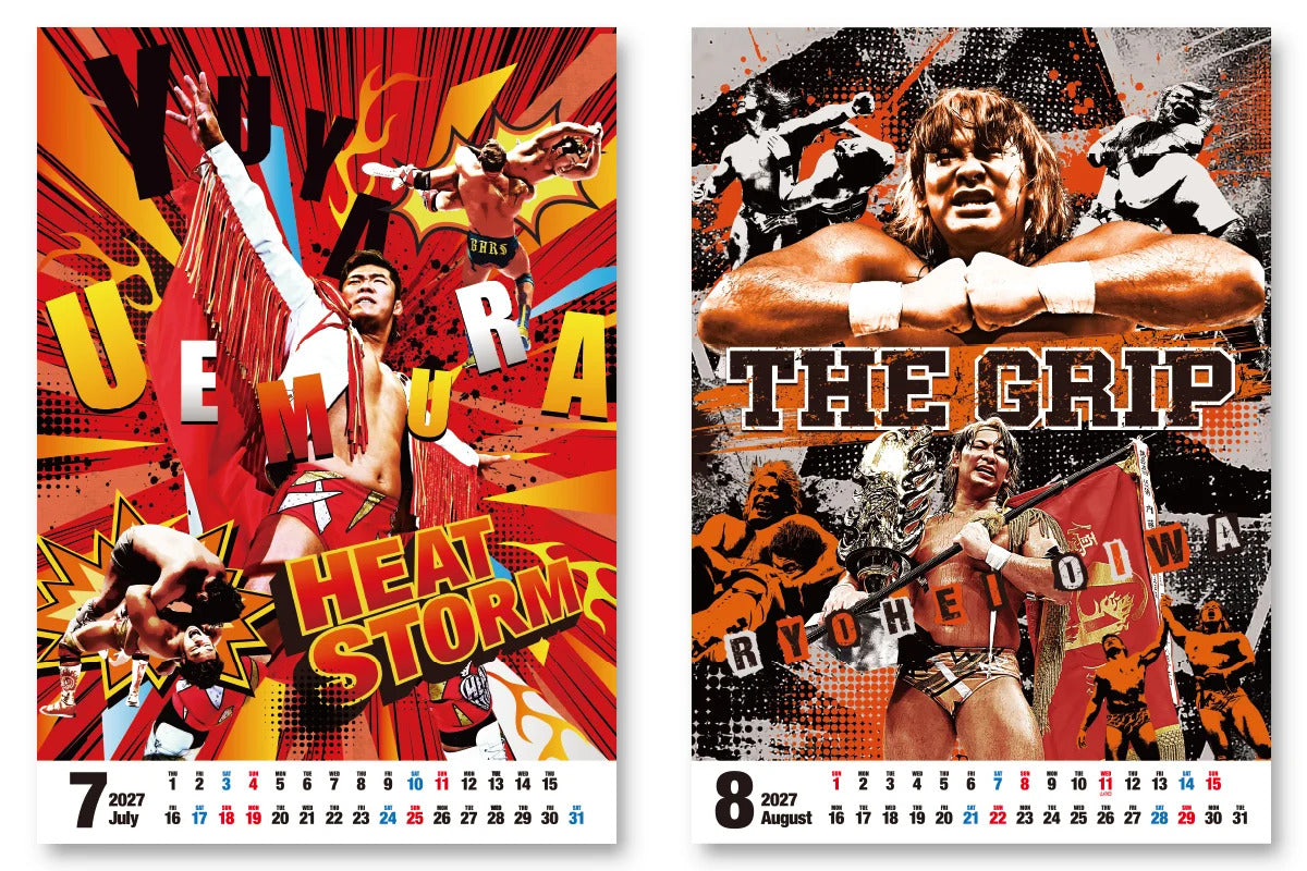 2027年 新日本プロレス カレンダー（壁掛けタイプ B3サイズ