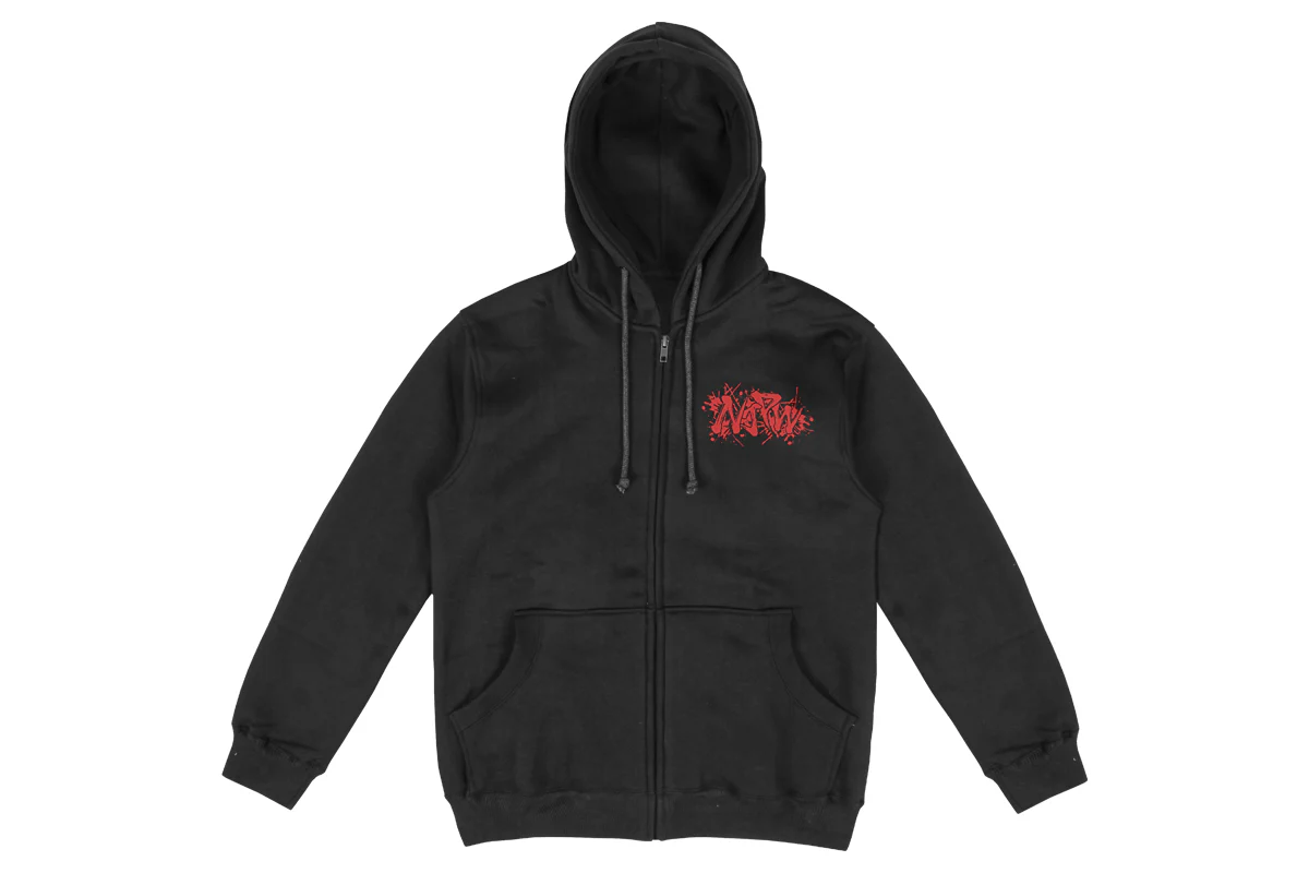 ライオンマーク ジップアップパーカー（2025・ブラック×レッド）